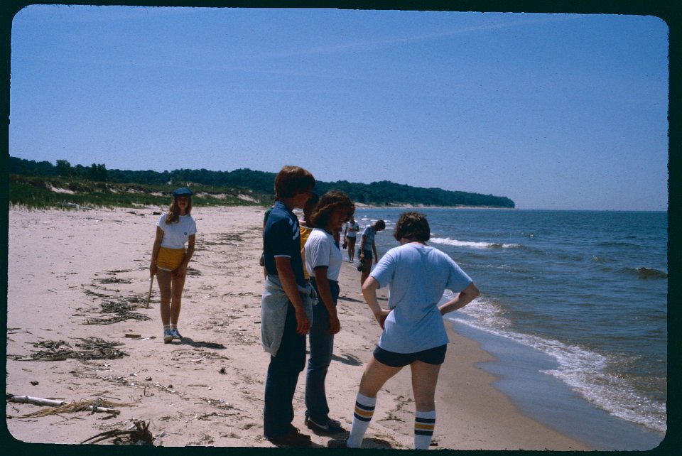 Flossmoor Work Group on Beach 1981